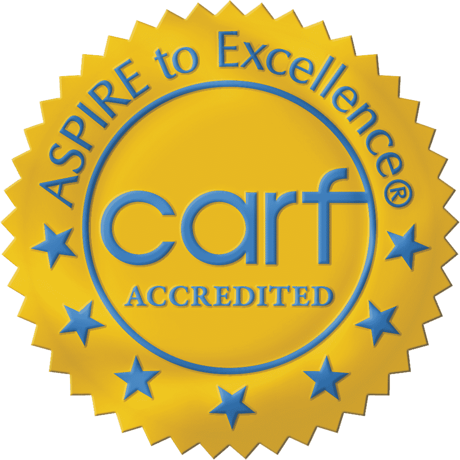 CARF Gold Seal Badge.